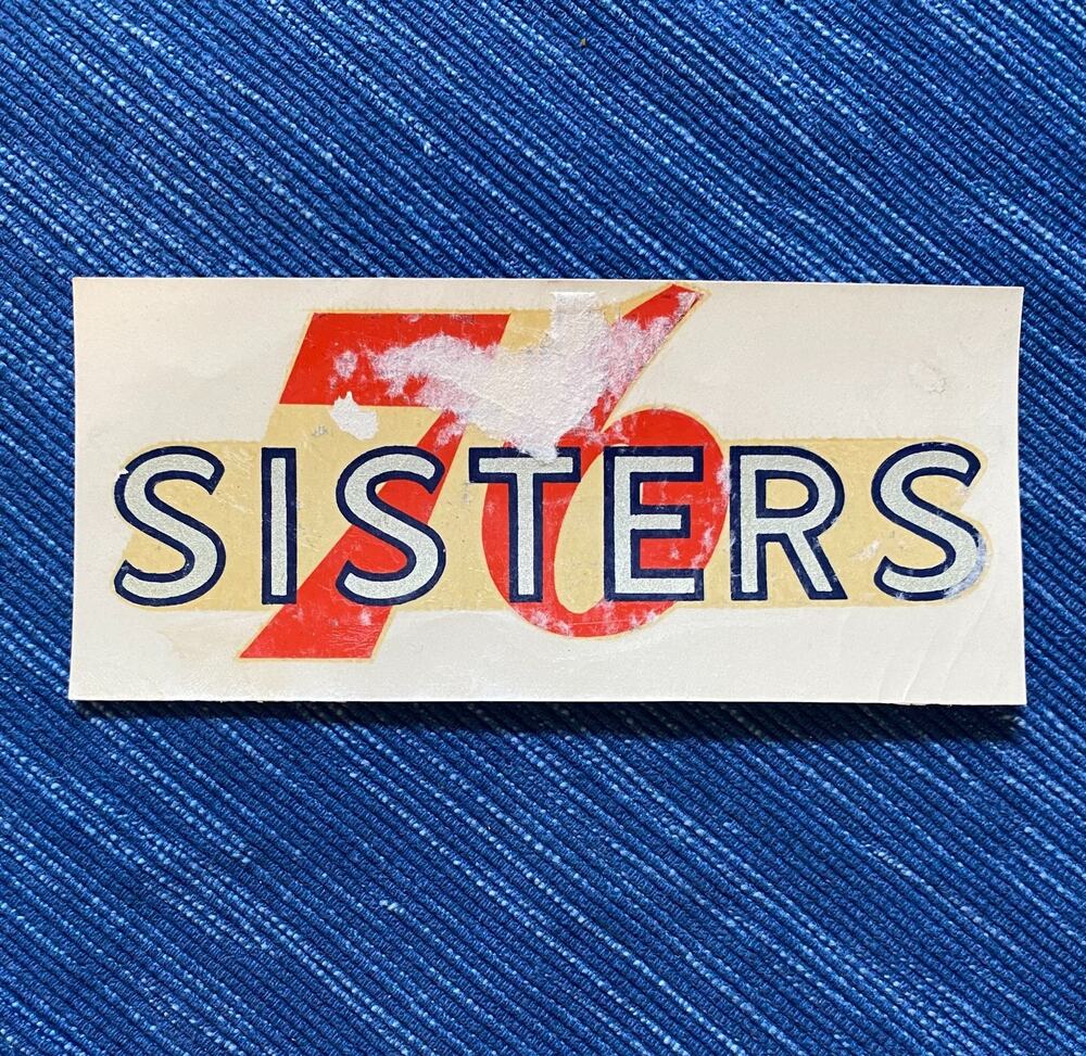 Vintage Union 76 Oil Sisters Oregon Gas Station Water Decal Travel Souvenir